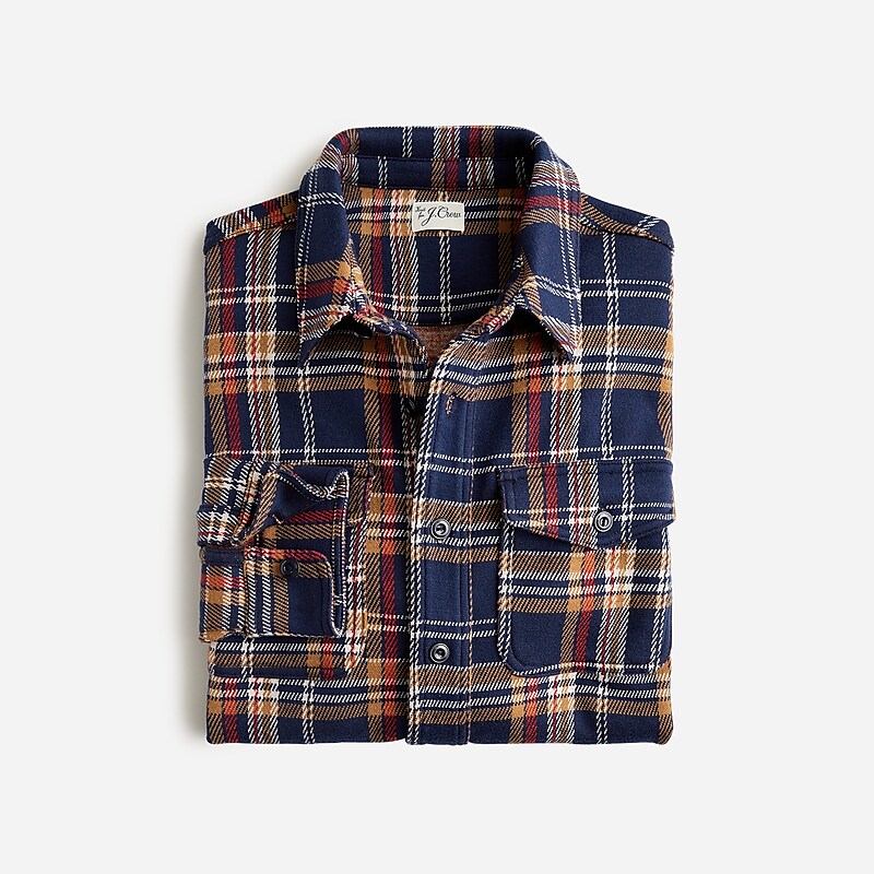 Chaz Navy Multi J.Crew Seaboard soft-knit shirt | J.Crew Factory | TVIEJ9017