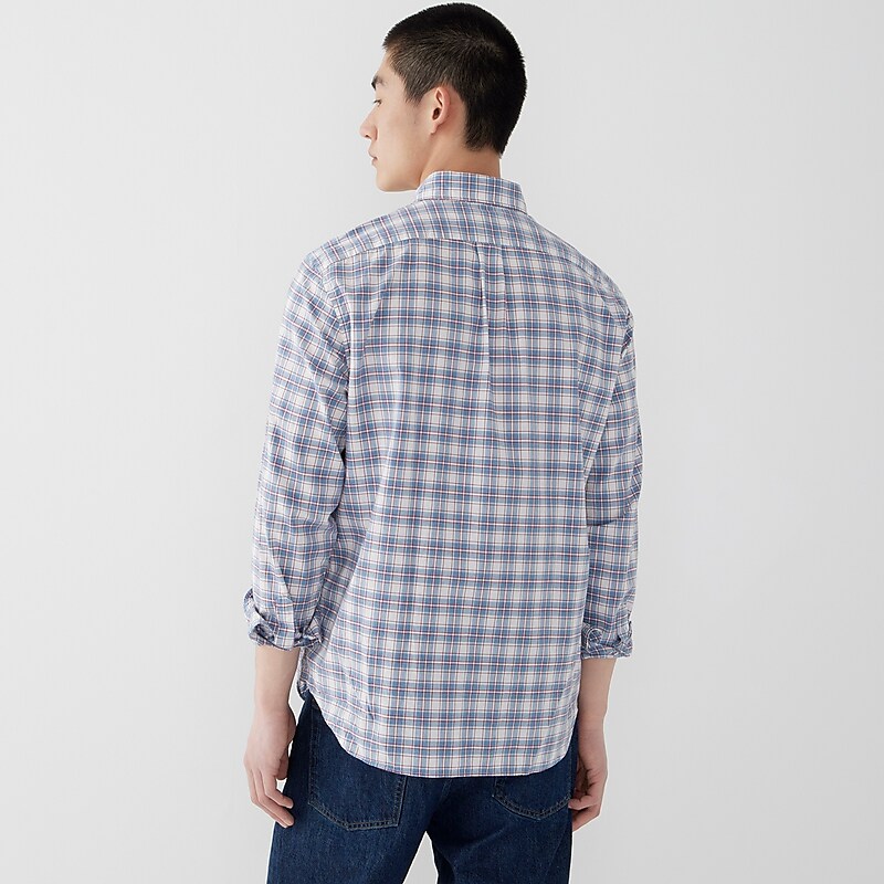 Chris Ivory Blue Hthr J.Crew Secret Wash cotton poplin shirt | J.Crew Factory | QRWZF0672