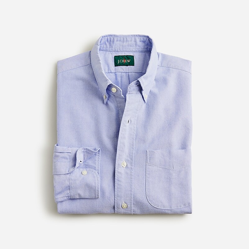 Classic Blue Oxford J.Crew Broken-in organic cotton oxford shirt | J.Crew Factory | BYSIN6058