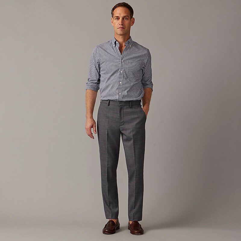 Classic Grey J.Crew Bowery dress pant in wool blend | J.Crew Factory | IJCNF1394