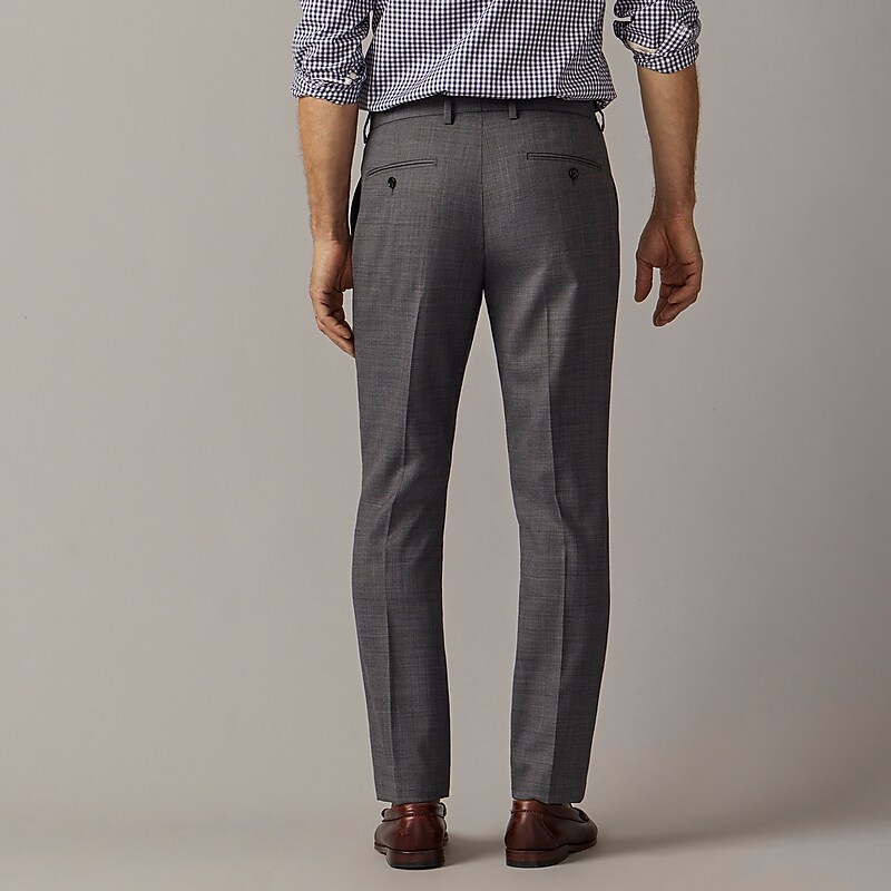 Classic Grey J.Crew Bowery dress pant in wool blend | J.Crew Factory | IJCNF1394