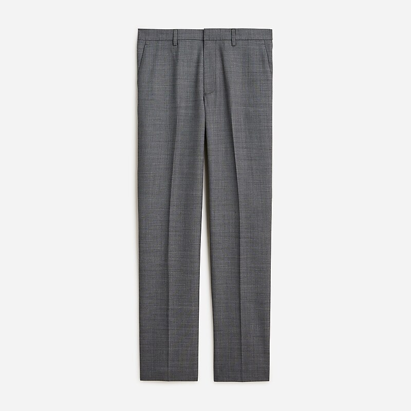 Classic Grey J.Crew Bowery dress pant in wool blend | J.Crew Factory | IJCNF1394