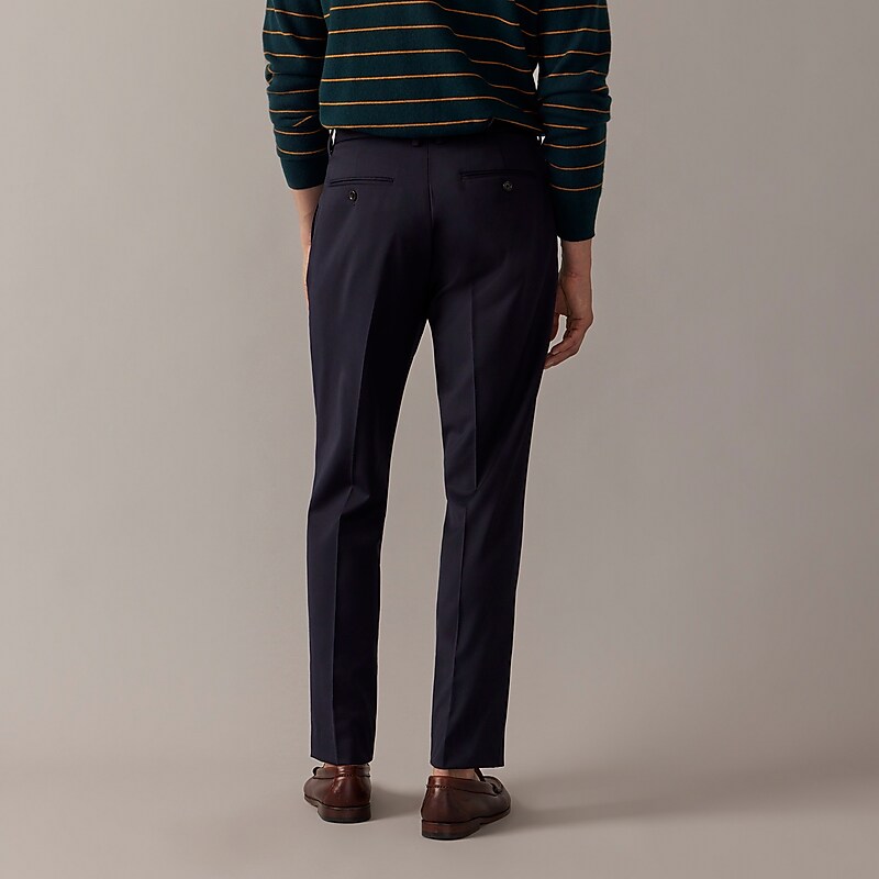 Classic Navy J.Crew Bowery dress pant in wool blend | J.Crew Factory | GZNEF1340