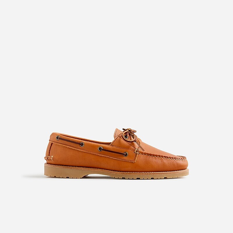 Cognac Essex J.Crew Rancourt & Co. X J.Crew Read boat shoes with lug sole | J.Crew Factory | AXTZB0752