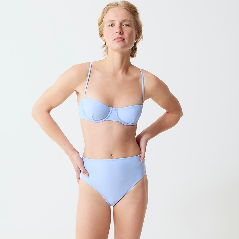 Cornflower Blue J.Crew Balconette underwire bikini top | J.Crew Factory | QJFNI9856