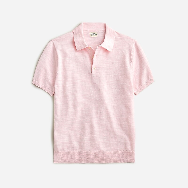 Cotton Candy J.Crew Short-sleeve cotton-blend sweater-polo | J.Crew Factory | BWZXI5491