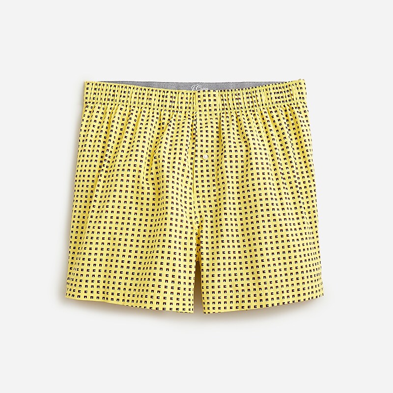 Cube Geo Yellow Blue J.Crew Printed boxers | J.Crew Factory | IJTBZ8741