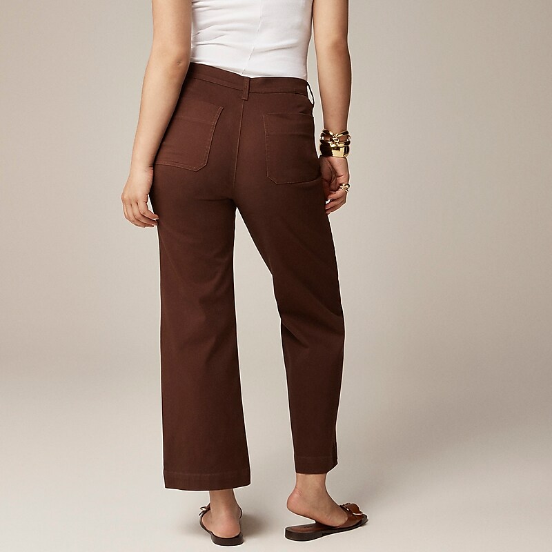 Dark Bark J.Crew Sailor slim wide-leg chino pant | J.Crew Factory | ECTVZ5012