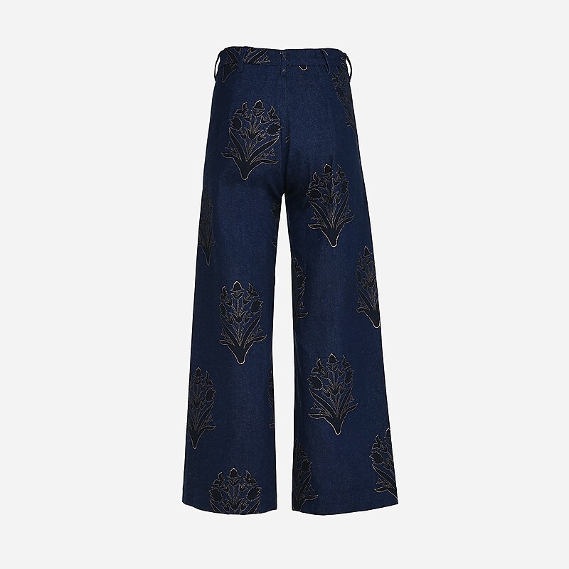 Dark Denim J.Crew SZ Blockprints™ disco pant | J.Crew Factory | GKQDJ5639