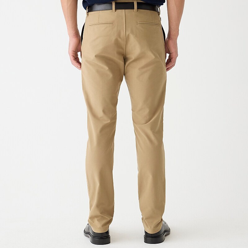 Dark Driftwood J.Crew 484 Slim-fit midweight tech pant | J.Crew Factory | IZXHA9652