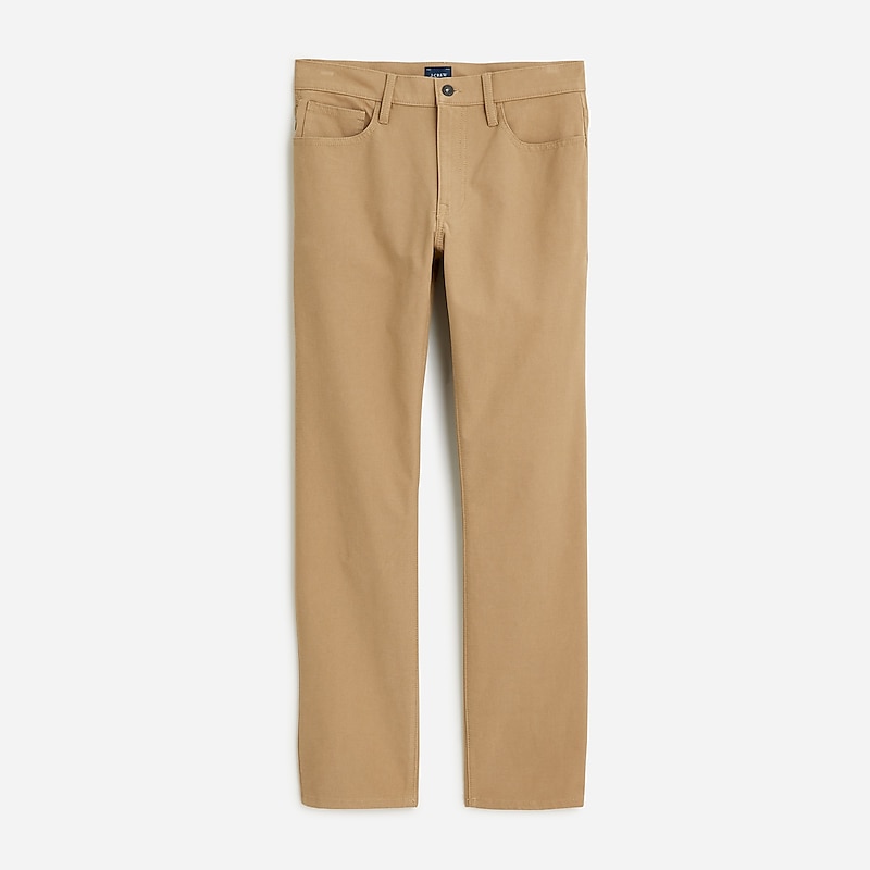 Dark Driftwood J.Crew 770™ straight-fit five-pocket midweight tech pant | J.Crew Factory | JVPCN0297