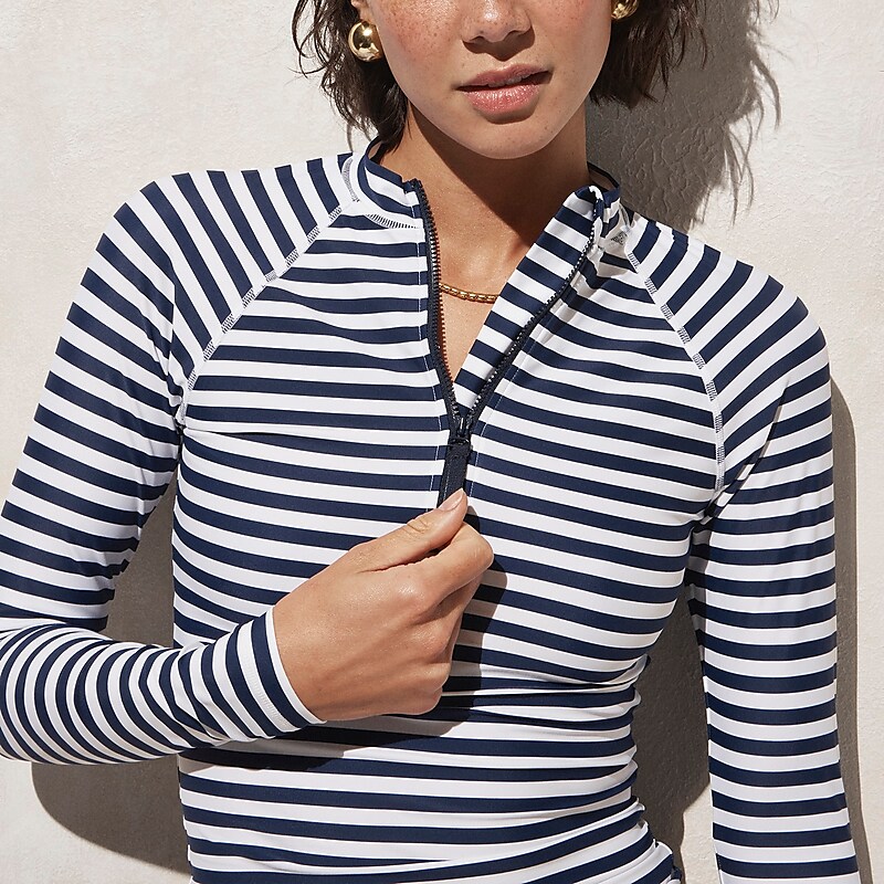 Dark Evening J.Crew Long-sleeve rash guard | J.Crew Factory | HXLSG5087