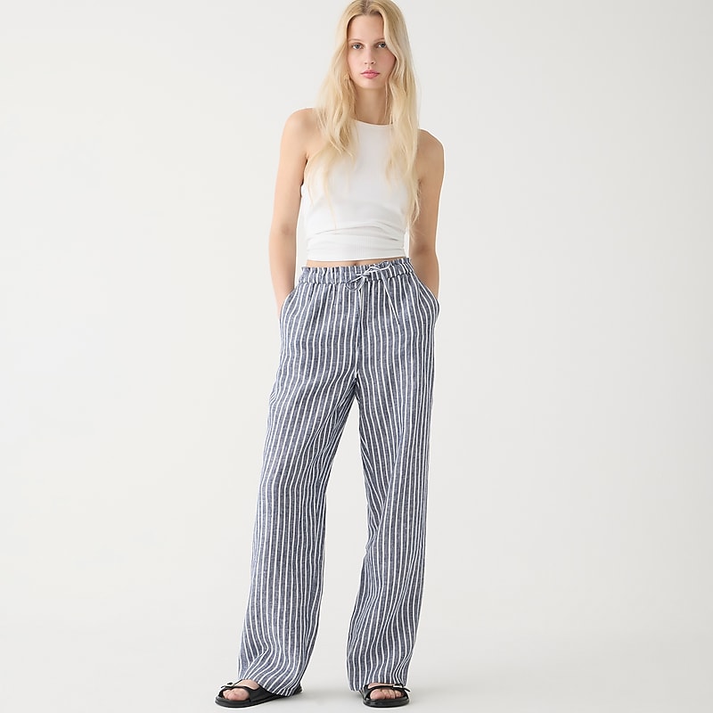 Dark Evening J.Crew Soleil pant in linen | J.Crew Factory | PKLTU3140