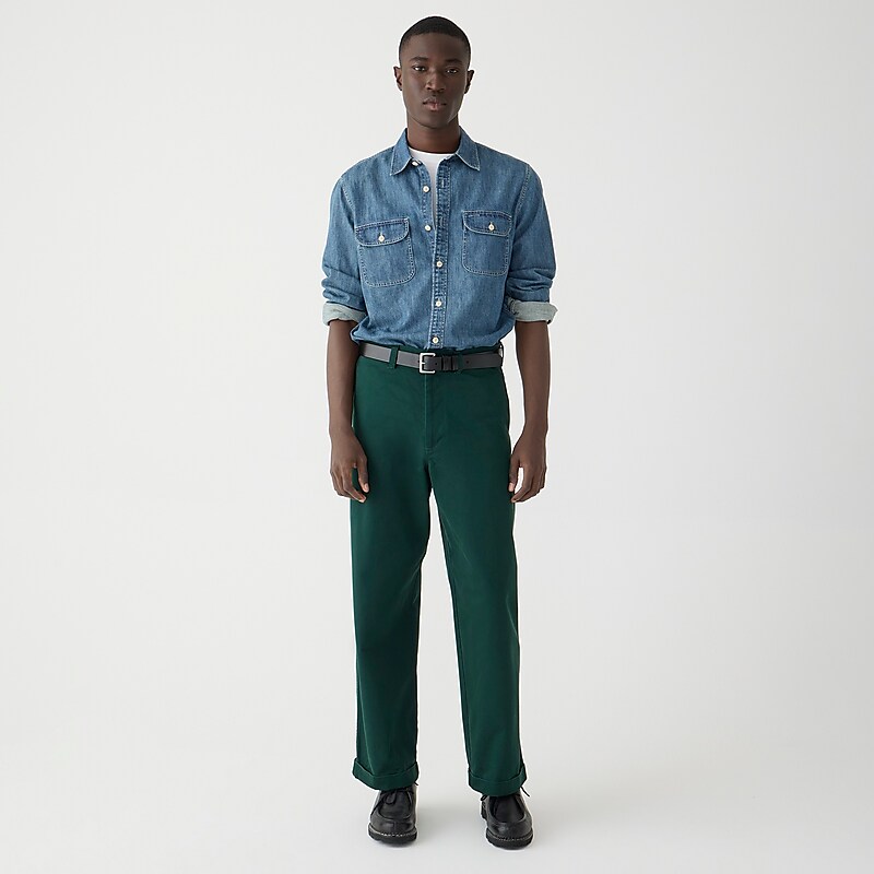 Dark Forest J.Crew Giant-fit chino pant | J.Crew Factory | DHTJZ0793