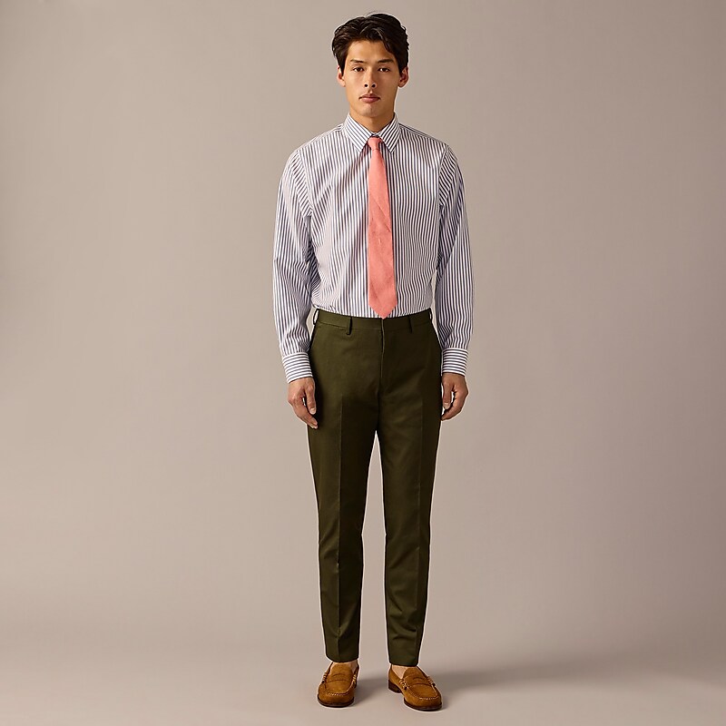 Dark Olive J.Crew Ludlow Slim-fit suit pant in Italian chino | J.Crew Factory | ZDRQE7954