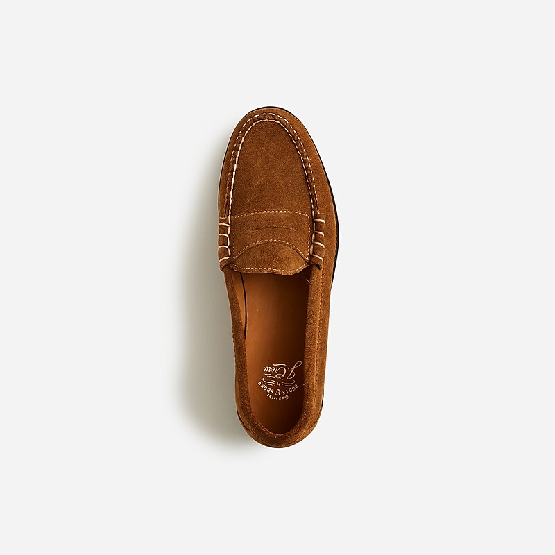 Dark Snuff Suede J.Crew Camden suede loafers with leather soles | J.Crew Factory | QNRXG8123