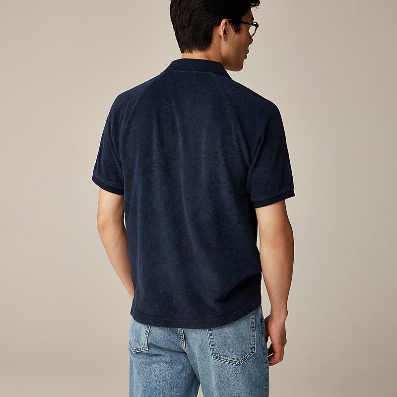 Darkest Indigo J.Crew Terry cloth polo shirt | J.Crew Factory | XKTIL1234