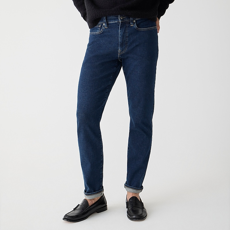 Deep Blue Medium Wash J.Crew 1040 Athletic Tapered-fit stretch jean | J.Crew Factory | KGFAW5628