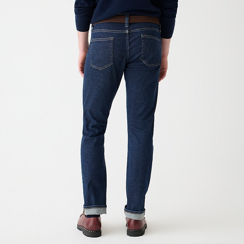 Deep Blue Medium Wash J.Crew 484 Slim-fit jean in Japanese stretch selvedge denim | J.Crew Factory | LCPOJ3061