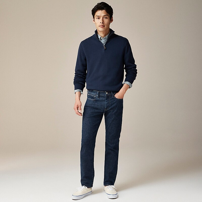 Deep Blue Medium Wash J.Crew 484 Slim-fit jean in Japanese stretch selvedge denim | J.Crew Factory | CTGHS1230