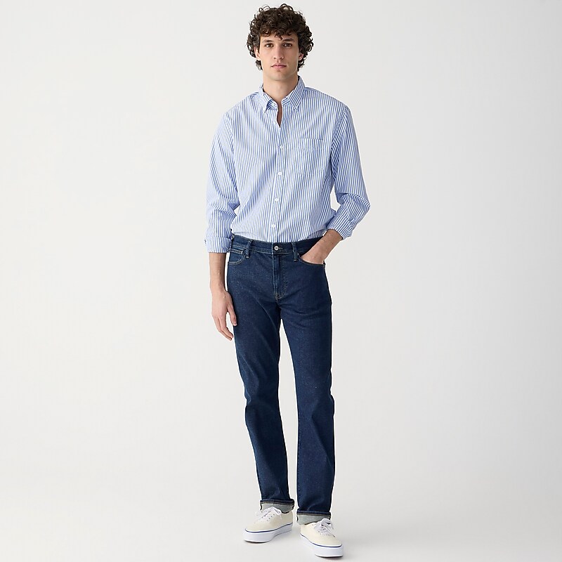 Deep Blue Medium Wash J.Crew 770™ Straight-fit jean in Japanese stretch selvedge denim | J.Crew Factory | YAGVQ7486