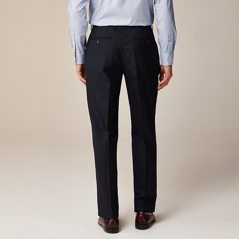 Deep Navy J.Crew Kenmare Relaxed-fit suit pant in Italian wool | J.Crew Factory | OJKXD2907