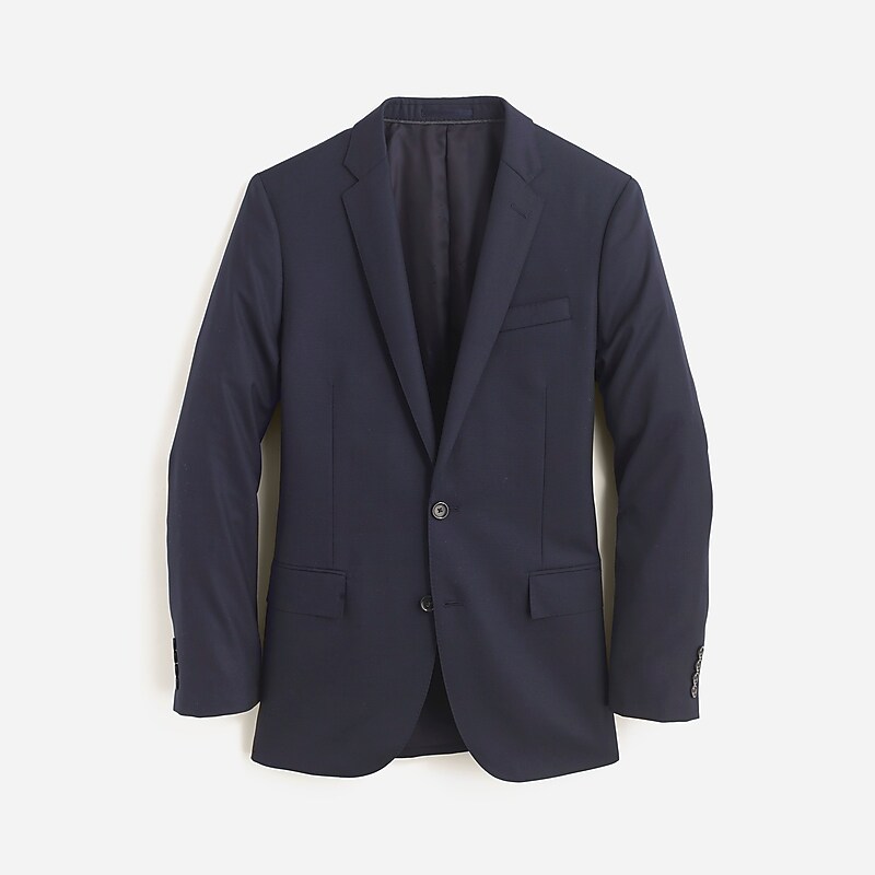 Deep Navy J.Crew Ludlow Slim-fit suit jacket with double vent in Italian wool | J.Crew Factory | AWMIY7310