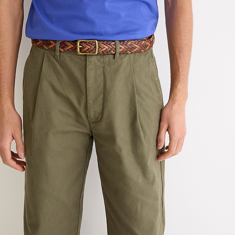 Dill J.Crew Classic Relaxed-fit pleated chino pant | J.Crew Factory | EOZTP3082