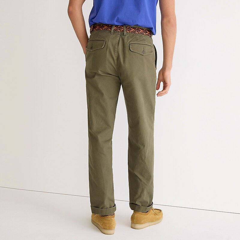 Dill J.Crew Classic Relaxed-fit pleated chino pant | J.Crew Factory | EOZTP3082