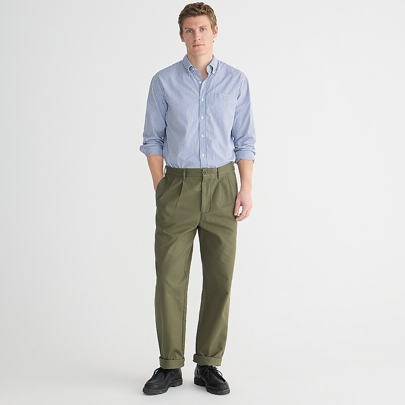 Dill J.Crew Classic double-pleated chino pant | J.Crew Factory | KIBQJ5864