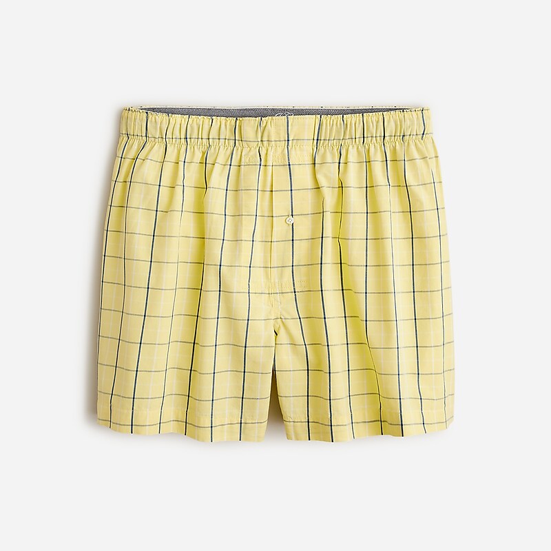 Dillon Pale Yellow Blue J.Crew Patterned boxers | J.Crew Factory | EVFWS6891