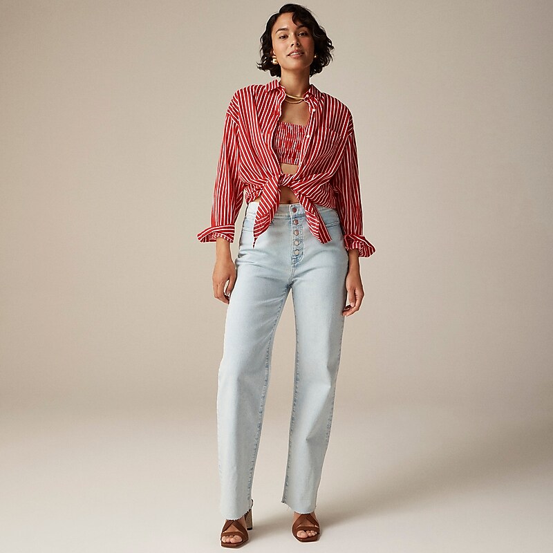 Doriel Wash J.Crew Full-length slim wide-leg jean | J.Crew Factory | KNQXU6435