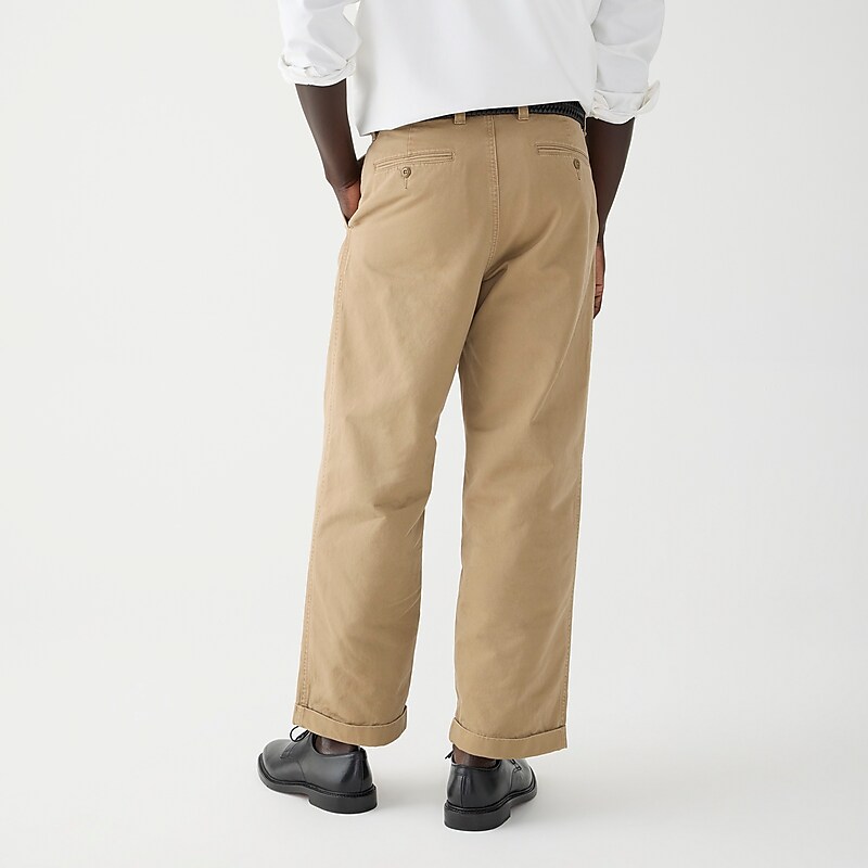 Dusty Khaki J.Crew Giant-fit chino pant | J.Crew Factory | YVFKR7865