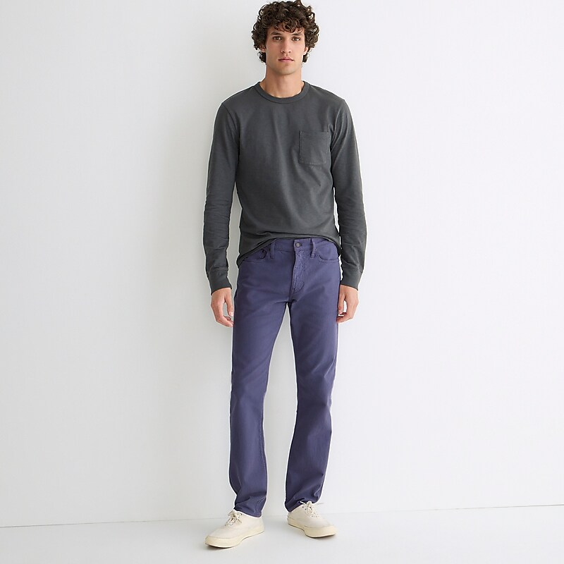 Dusty Navy J.Crew 484 Slim-fit garment-dyed five-pocket pant | J.Crew Factory | XGZWL8047