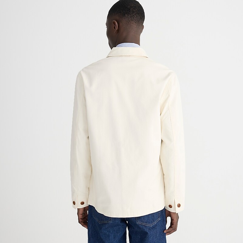 Ecru J.Crew Wallace & Barnes lightweight twill chore jacket | J.Crew Factory | TLEIR8134