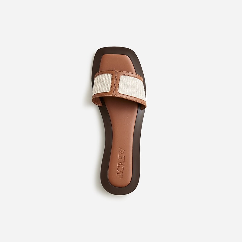 English Saddle J.Crew Callie sandals in canvas | J.Crew Factory | CHTKG1025