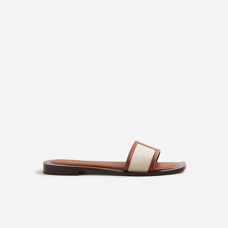 English Saddle J.Crew Callie sandals in canvas | J.Crew Factory | CHTKG1025