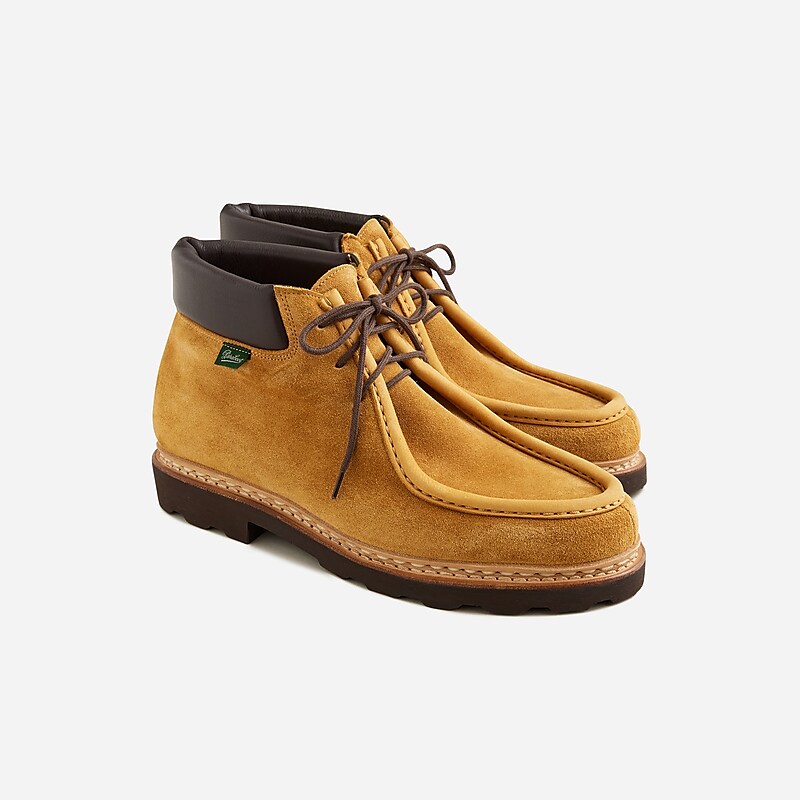 Faded Wheat J.Crew Paraboot X J.Crew Milly Marche derby boots in roughout suede | J.Crew Factory | NTEWZ4712