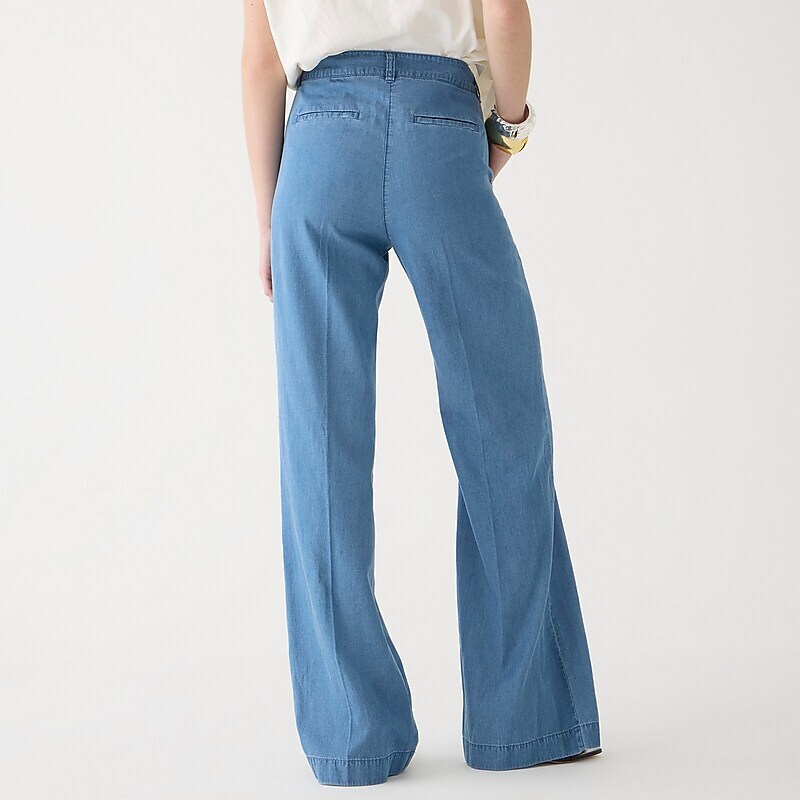 Fairlakes Wash J.Crew Carolina flare chambray pant | J.Crew Factory | ETUNF7495