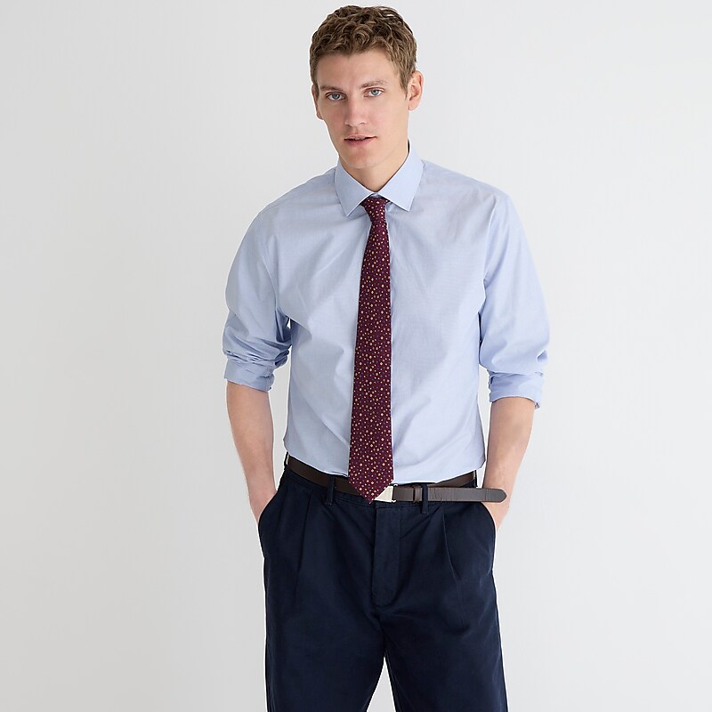 Fairweather Blue J.Crew Bowery wrinkle-free dress shirt with spread collar | J.Crew Factory | MIJPU3018