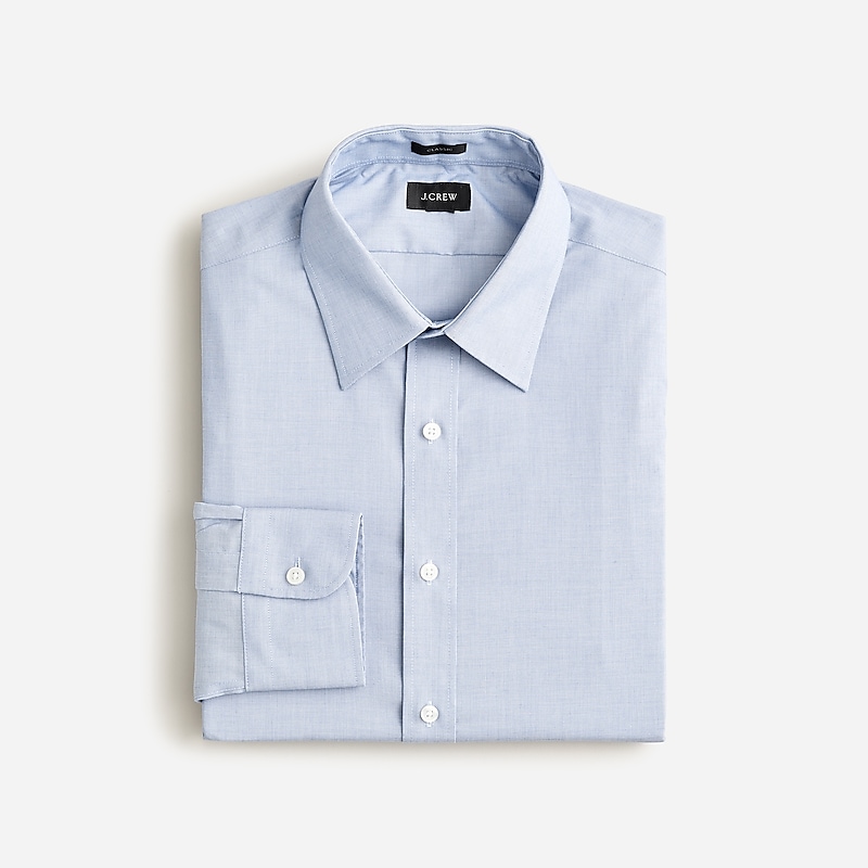 Fairweather Blue J.Crew Bowery wrinkle-free dress shirt with point collar | J.Crew Factory | PROBC6134