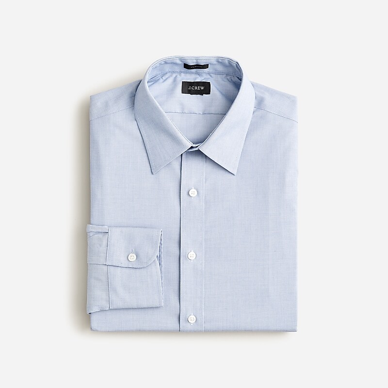 Fairweather Blue J.Crew Bowery wrinkle-free dress shirt with point collar | J.Crew Factory | YRXQU5096