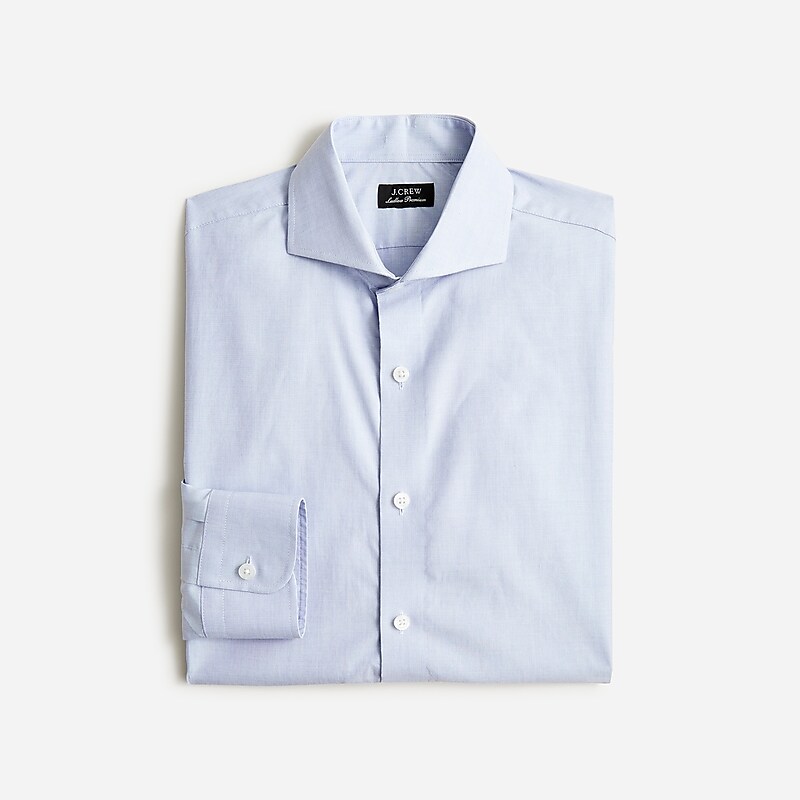 Fairweather Blue J.Crew Ludlow Premium fine cotton dress shirt with cutaway collar | J.Crew Factory | ZDXNK3520