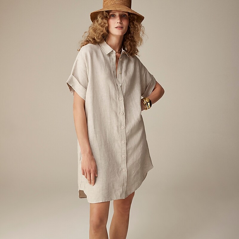 Flax J.Crew Capitaine shirtdress in linen | J.Crew Factory | XNPHW3190