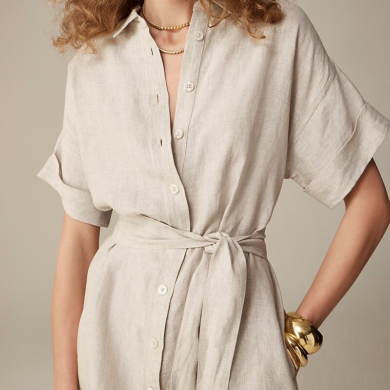 Flax J.Crew Capitaine shirtdress in linen | J.Crew Factory | XNPHW3190