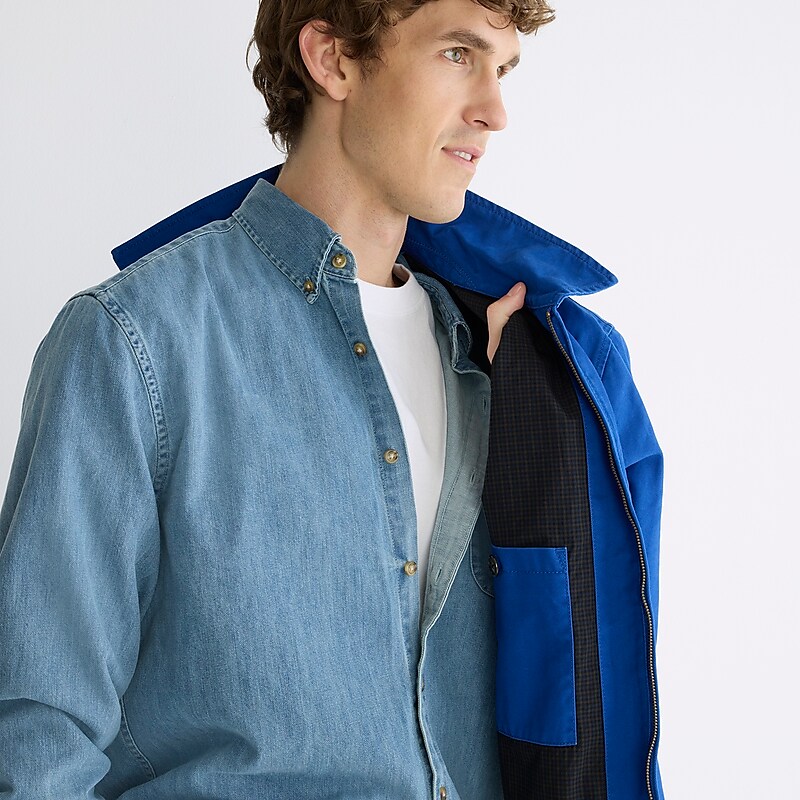 French Blue J.Crew Harrington jacket in cotton twill | J.Crew Factory | VSJRM2104