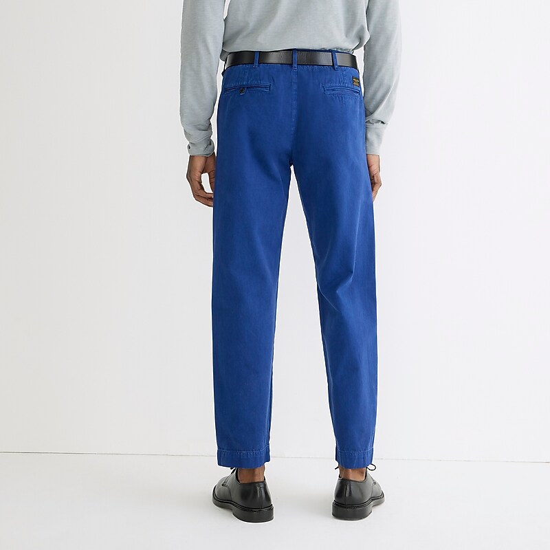 French Worker Blue J.Crew Wallace & Barnes selvedge officer chino pant | J.Crew Factory | QYUPI2403