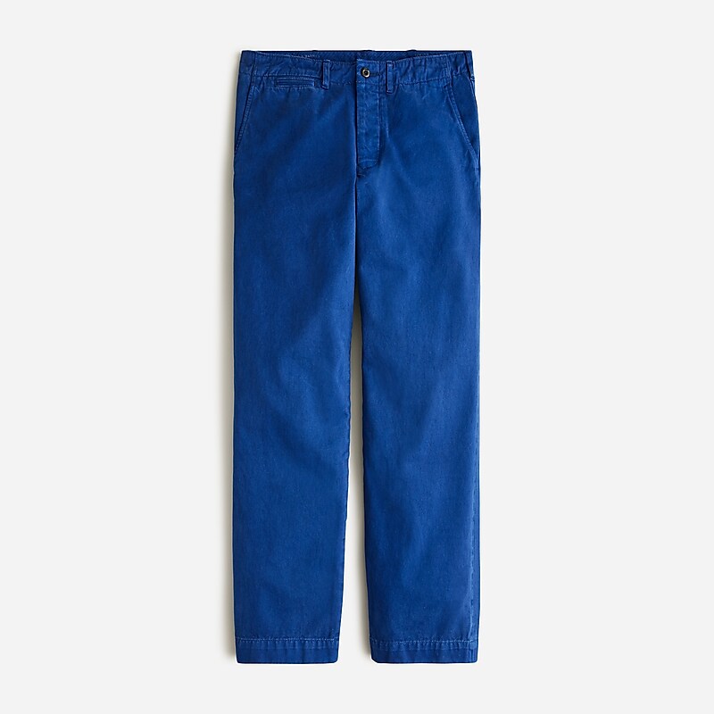 French Worker Blue J.Crew Wallace & Barnes selvedge officer chino pant | J.Crew Factory | QYUPI2403