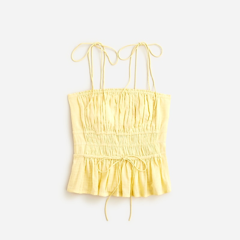 Fresh Lemon J.Crew Clio top in textured gauze | J.Crew Factory | HRQYZ4120