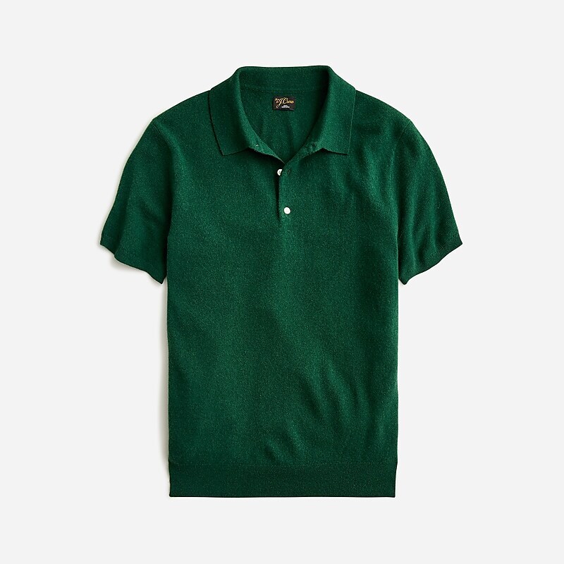 Garland J.Crew Short-sleeve cashmere sweater-polo | J.Crew Factory | MDOIW7358